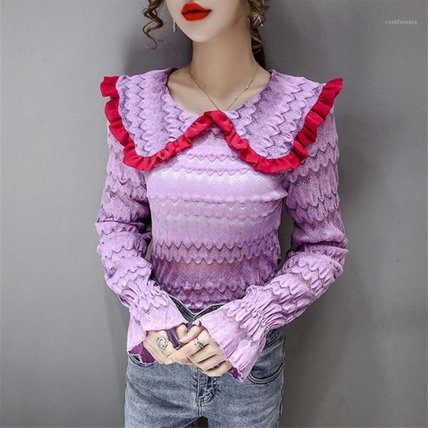 doll collar lace bottoming shirt women's fall/winter 2020 new style sweet and slim stretch thin inner, White
doll collar lace bottoming shirt women's fall/winter 2020 new style sweet and slim stretch thin inner, White