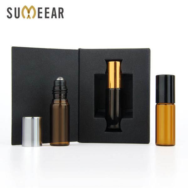 50 pieces/lot 5ml roller ball essential oil bottles refillable roll on bottle brown with packing box for sample gift
50 pieces/lot 5ml roller ball essential oil bottles refillable roll on bottle brown with packing box for sample gift