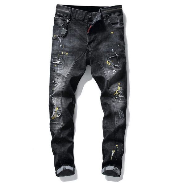 big size jeans spring new men's paint hole style luxury jeans denim pants slim fit casual pencil jeans 1010, Blue
big size jeans spring new men's paint hole style luxury jeans denim pants slim fit casual pencil jeans 1010, Blue