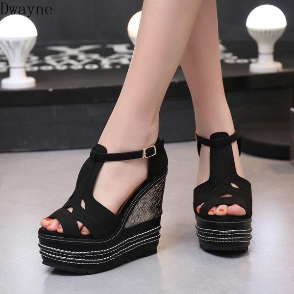 xia xinpin ultra high heel slope with waterproof platform 16cm fish mouth national wind thick bottom fiber female sandals1, Black
xia xinpin ultra high heel slope with waterproof platform 16cm fish mouth national wind thick bottom fiber female sandals1, Black