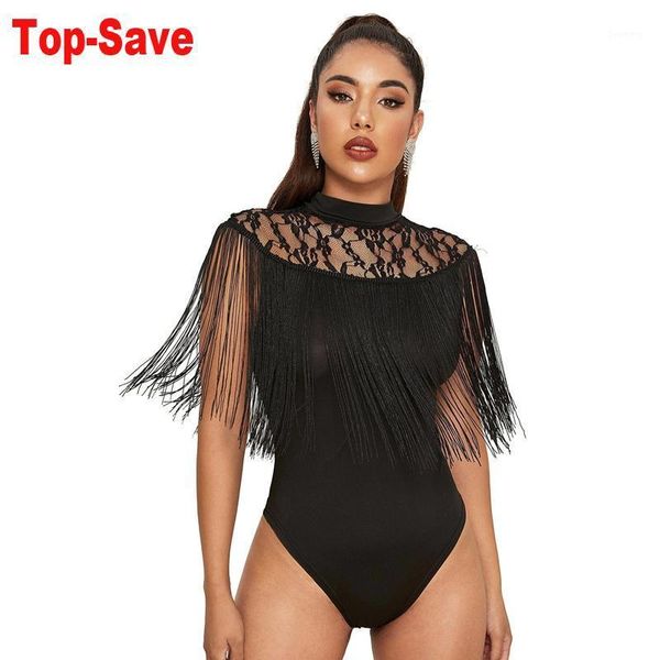 casual women lace bodysuit o neck temperament tassel elegant playsuit romper ladies hollow body suit overalls1, Black;white
casual women lace bodysuit o neck temperament tassel elegant playsuit romper ladies hollow body suit overalls1, Black;white