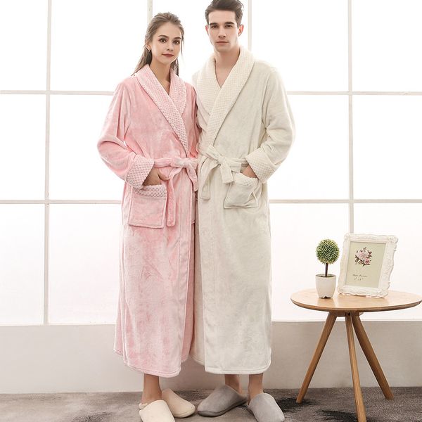 thermal luxury flannel bath robe women men couples fall winter grid plush bathrobe warm dressing gown bridesmaid robes vtky2228
thermal luxury flannel bath robe women men couples fall winter grid plush bathrobe warm dressing gown bridesmaid robes vtky2228