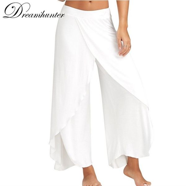 wide leg pants women capris solid loose bloomers fitness dance wears split trousers plus size harem pants elastic palazzo y200114, Black;white
wide leg pants women capris solid loose bloomers fitness dance wears split trousers plus size harem pants elastic palazzo y200114, Black;white