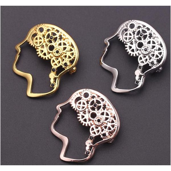 metal gear brain brooch women men vintage head portrait brooch suit lapel pin fashion jewelry 3 colors leqd5, Gray
metal gear brain brooch women men vintage head portrait brooch suit lapel pin fashion jewelry 3 colors leqd5, Gray