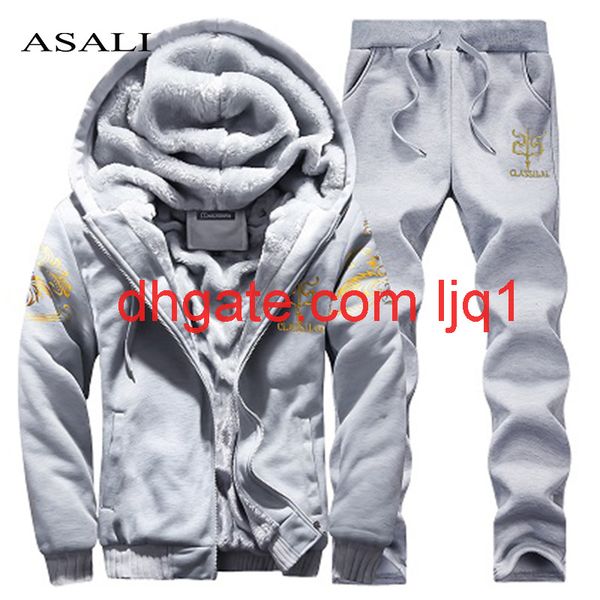 sportswear mens set winter casual tracksuit men hoodies sets brand men clothes 2 pcs warm thick sweatshirt+pants track suit male, Gray
sportswear mens set winter casual tracksuit men hoodies sets brand men clothes 2 pcs warm thick sweatshirt+pants track suit male, Gray