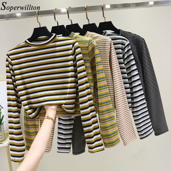women crop long sleeve t shirt striped short t-shirt feminina knitted tshirt streetwear female clothes black t1, White
women crop long sleeve t shirt striped short t-shirt feminina knitted tshirt streetwear female clothes black t1, White