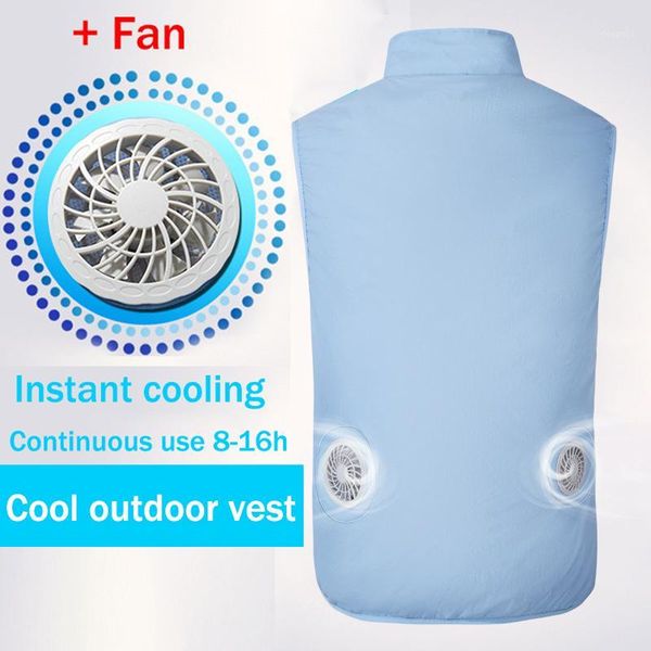 outdoor t-shirts summer usb fan cooling vest hiking fishing cycling air conditioning men women outdoors cool chaleco tactico1, Gray;blue
outdoor t-shirts summer usb fan cooling vest hiking fishing cycling air conditioning men women outdoors cool chaleco tactico1, Gray;blue