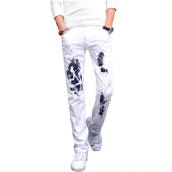 lqz6d men's white printed jeans fashion straight slim youth stretch large gpzpe pants nightclub jeans and fit flower pants size, Blue
lqz6d men's white printed jeans fashion straight slim youth stretch large gpzpe pants nightclub jeans and fit flower pants size, Blue