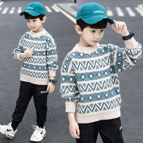 wear children's winter new boys' pullover sweater, Blue
wear children's winter new boys' pullover sweater, Blue