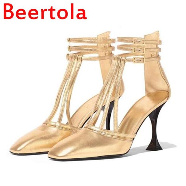 sandals recommend beertola runways women's buckle high heels two model shoes female roman ladies pumps big size gold, Black
sandals recommend beertola runways women's buckle high heels two model shoes female roman ladies pumps big size gold, Black