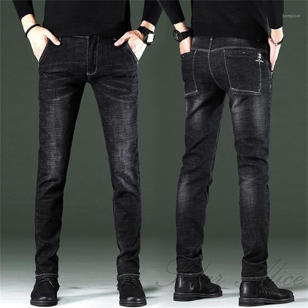 2020 men's fall/winter new small feet jeans handsome and versatile stretch slim pencil casual black pants1, Blue
2020 men's fall/winter new small feet jeans handsome and versatile stretch slim pencil casual black pants1, Blue