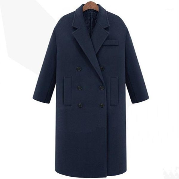 2020 american autumn and winter models fashion slim double-breasted super long woolen coat plus cotton thick woolen coat women1, Black
2020 american autumn and winter models fashion slim double-breasted super long woolen coat plus cotton thick woolen coat women1, Black