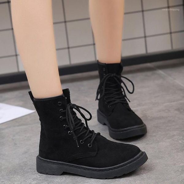 women ankle boots women shoes sewing platform flock lace up ladies boots female basic shoes 2020 warm plus fashion new1, Black
women ankle boots women shoes sewing platform flock lace up ladies boots female basic shoes 2020 warm plus fashion new1, Black