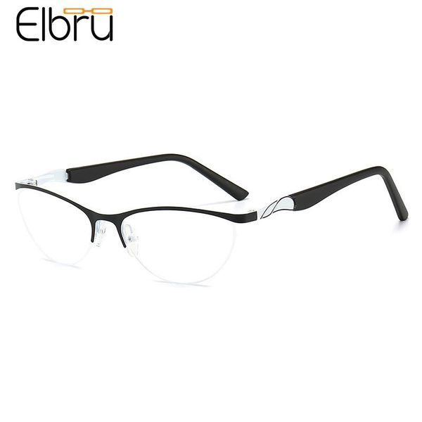 fashion sunglasses frames elbru anti-blue ray cat eye plain glasses metal lady two-color frame spring leg half spectacles unisex, Black
fashion sunglasses frames elbru anti-blue ray cat eye plain glasses metal lady two-color frame spring leg half spectacles unisex, Black