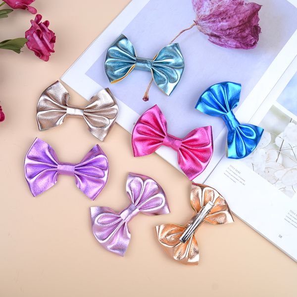 3.7 inches pu bows with clip for cute girls clips handmade hairpins boutique barrettes headwear kids hair accessories, Slivery;white
3.7 inches pu bows with clip for cute girls clips handmade hairpins boutique barrettes headwear kids hair accessories, Slivery;white