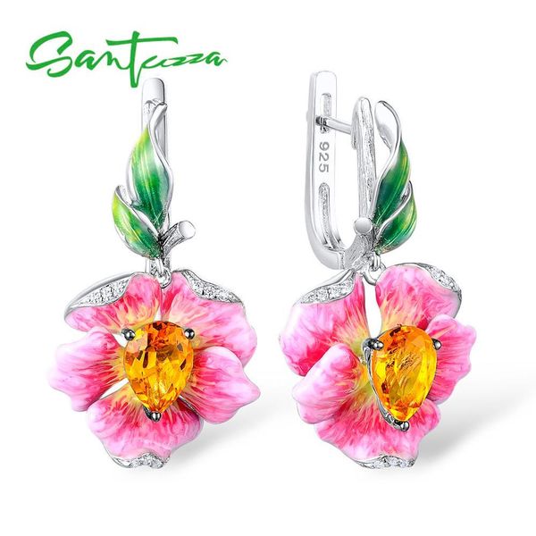 santuzza women's earrings pure 925 sterling silver drop earrings flower earrings luxury for women fine jewelry handmake enamel q1111, Golden
santuzza women's earrings pure 925 sterling silver drop earrings flower earrings luxury for women fine jewelry handmake enamel q1111, Golden