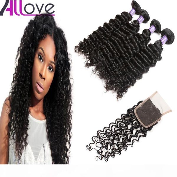 4bundles allove оптовой 10а бразильских человеческих волос глубокой волна с lace closure малазийских переплетений перуанского extensions вол, Black
4bundles allove оптовой 10а бразильских человеческих волос глубокой волна с lace closure малазийских переплетений перуанского extensions вол, Black