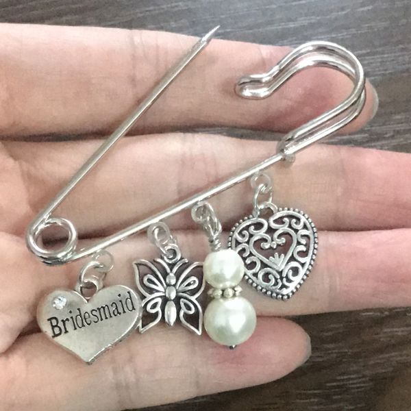 wholesale bridesmaid brooch wedding accessories clothes simple safety pin accessories butterfly heart pearl charms pin wedding gifts, Gray
wholesale bridesmaid brooch wedding accessories clothes simple safety pin accessories butterfly heart pearl charms pin wedding gifts, Gray