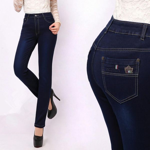 27-38 размер осень brand jeans femme тонкий прямой высокой талией хлопок плюс размер джинсы женские брюки для женщин джинсы, Blue
27-38 размер осень brand jeans femme тонкий прямой высокой талией хлопок плюс размер джинсы женские брюки для женщин джинсы, Blue