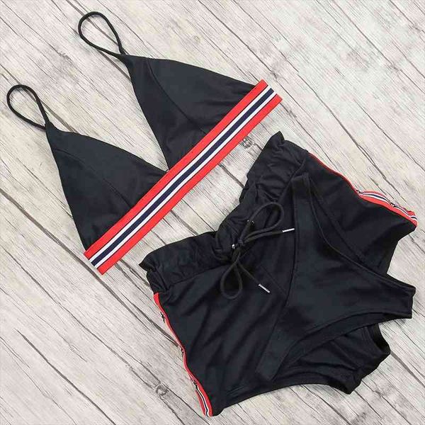 high waist sport bikini set bikini women push up swimsuit bandage brazilian female maillot de bain, White;black
high waist sport bikini set bikini women push up swimsuit bandage brazilian female maillot de bain, White;black