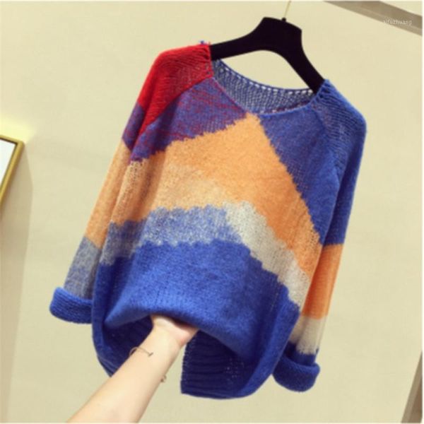 colorful sweater for women knitted pullover size o-neck sweaters long sleeve winter pink green warm thin clothing 20201, White;black
colorful sweater for women knitted pullover size o-neck sweaters long sleeve winter pink green warm thin clothing 20201, White;black