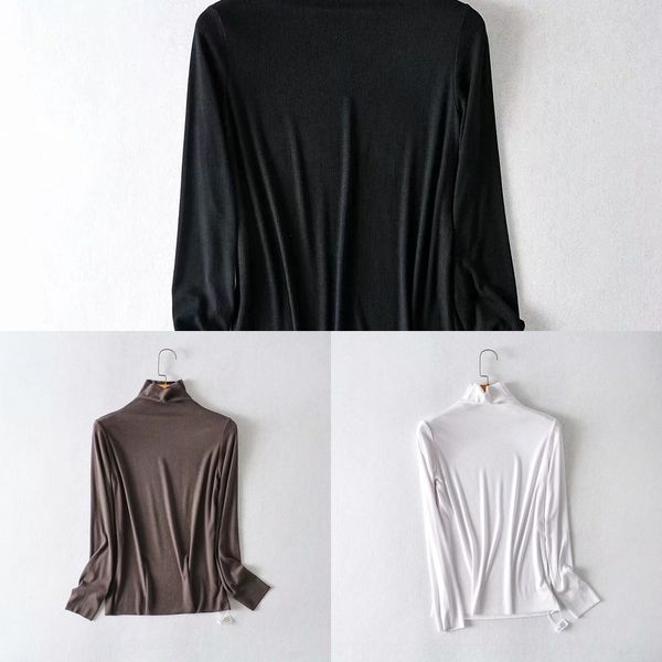 e08tk five sleeve jhipi autumn winter 2020 korean half high neck slim and slim long t-shirt knitted t-shirt color women's bottom layer, White
e08tk five sleeve jhipi autumn winter 2020 korean half high neck slim and slim long t-shirt knitted t-shirt color women's bottom layer, White