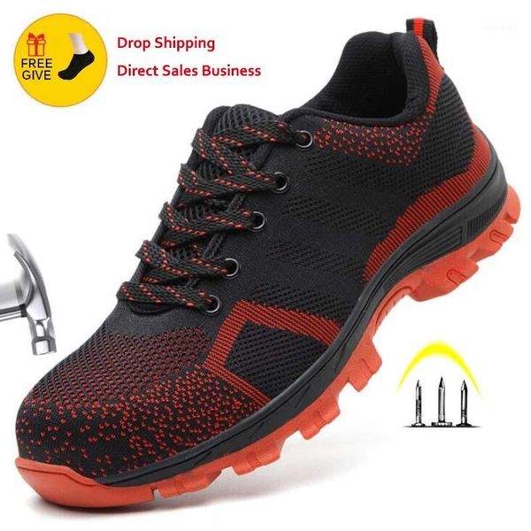 men's and women breathable steel toe cap safety shoes men outdoor anti-slip steel puncture proof construction boots work shoes1, Black
men's and women breathable steel toe cap safety shoes men outdoor anti-slip steel puncture proof construction boots work shoes1, Black