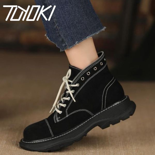 tuyoki women boots real leather warm plush fur winter shoes woman ankle snow boots fashion lace up boot women size 34-42, Black
tuyoki women boots real leather warm plush fur winter shoes woman ankle snow boots fashion lace up boot women size 34-42, Black
