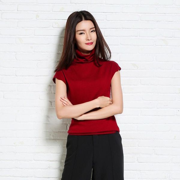 2021 spring and summer new pattern fashion ladies knitted cashmere vest solid color turtleneck collar sleeveless & tees1, White
2021 spring and summer new pattern fashion ladies knitted cashmere vest solid color turtleneck collar sleeveless & tees1, White