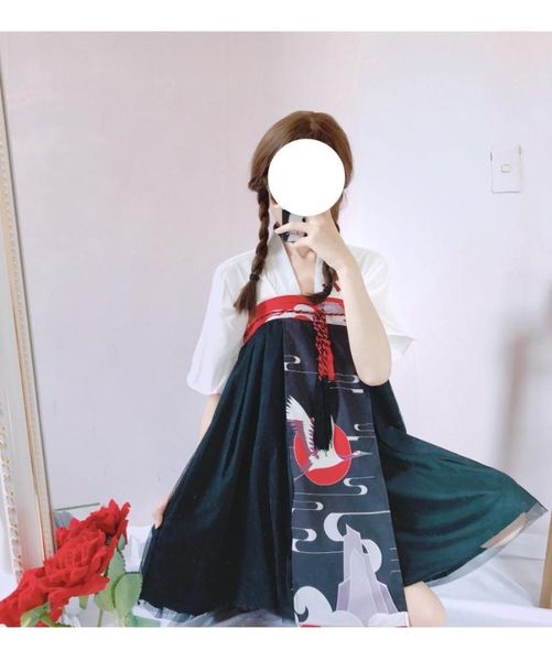 chinese national folk dance costume women hanfu stage outfit ancient han dynasty cosplay princess dress modern hanfu sl14091, Black;red 
chinese national folk dance costume women hanfu stage outfit ancient han dynasty cosplay princess dress modern hanfu sl14091, Black;red