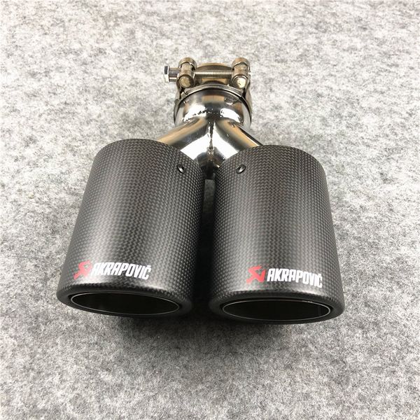 1 piece y model matte dual outlet akrapovic exhaust pipe fit for all cars carbon fiber nozzles muffler tip
1 piece y model matte dual outlet akrapovic exhaust pipe fit for all cars carbon fiber nozzles muffler tip