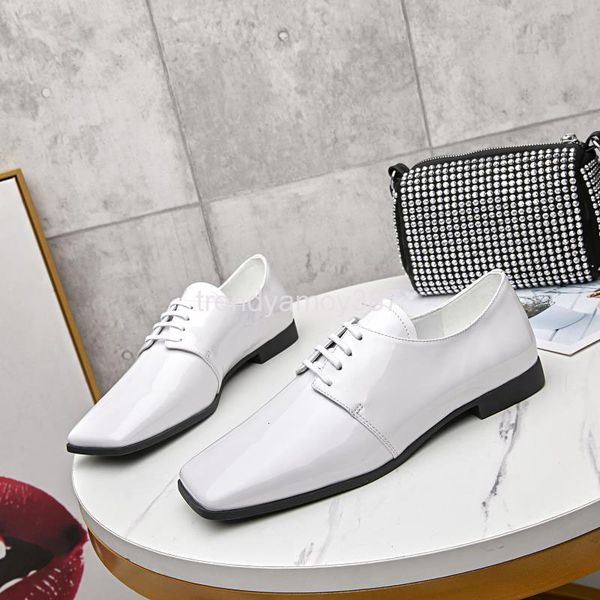dress shoes summer bright face square head patent leather single shoes comfortable flat bottom lace up small british style, Black
dress shoes summer bright face square head patent leather single shoes comfortable flat bottom lace up small british style, Black