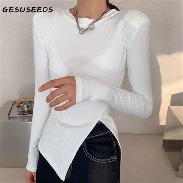 autumn shirt women knitted t shirt solid long sleeve women 2020 white o neck shirts irregular woman tshirts ribbed black
autumn shirt women knitted t shirt solid long sleeve women 2020 white o neck shirts irregular woman tshirts ribbed black