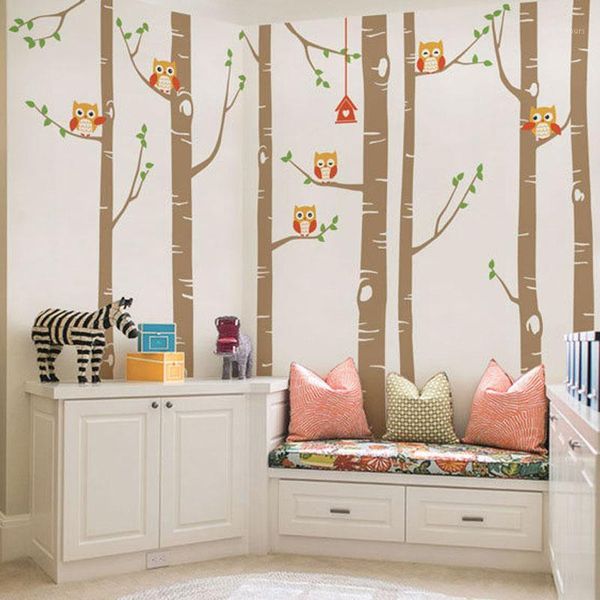 big birch tree wall decals cute owls nature wall sticker nursery woodland forest art stickers for kids room home decor1
big birch tree wall decals cute owls nature wall sticker nursery woodland forest art stickers for kids room home decor1