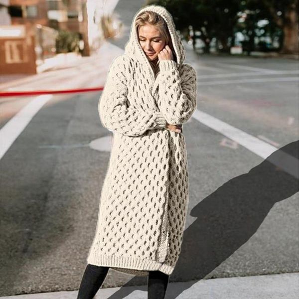 sfit womens knitted sweater winter thick warm hooded long sweater women long sleeve vintage outwear plus size coat, White;black
sfit womens knitted sweater winter thick warm hooded long sweater women long sleeve vintage outwear plus size coat, White;black