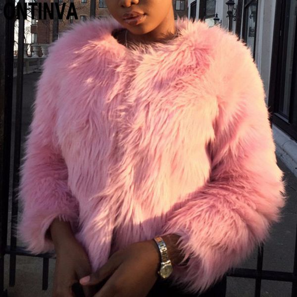 pink furry fur coat for women white fluffy warm lady long sleeve female outerwear autumn winter coat jacket collarless overcoat 201029, Black
pink furry fur coat for women white fluffy warm lady long sleeve female outerwear autumn winter coat jacket collarless overcoat 201029, Black