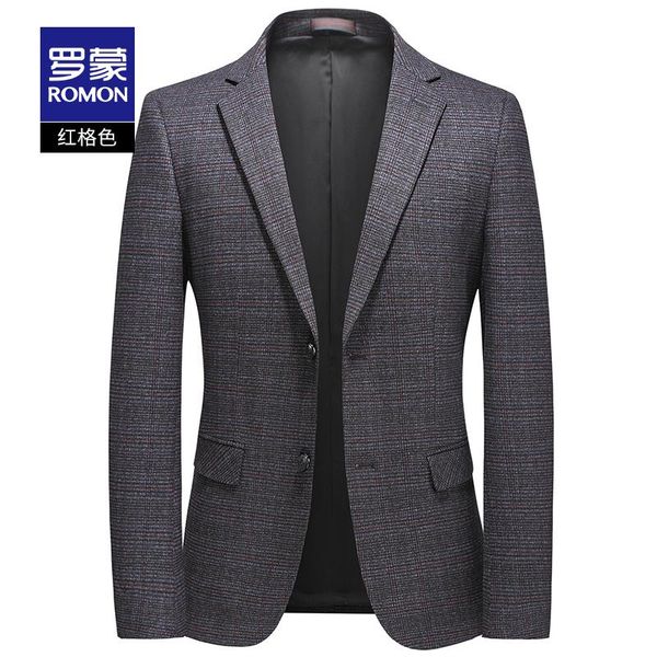 romon 2020 autumn new men's young and middle-aged slim stretch coat business casual suit plaid suit, White;black
romon 2020 autumn new men's young and middle-aged slim stretch coat business casual suit plaid suit, White;black