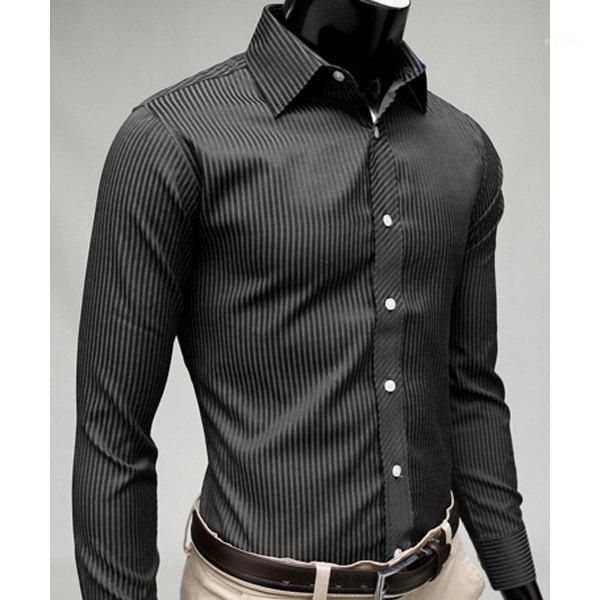 2020 gentleman stripe long sleeve shirt leisure men's casual slim long-sleeved shirt blouse business men brand clothing1, White;black
2020 gentleman stripe long sleeve shirt leisure men's casual slim long-sleeved shirt blouse business men brand clothing1, White;black