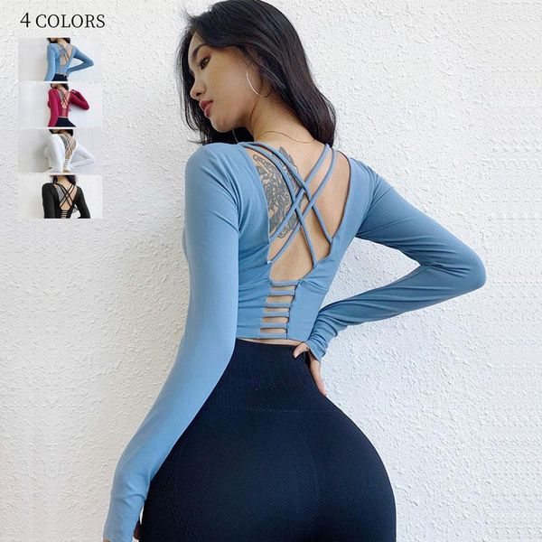 yoga outfits autumn cross back fitness running quick dry sportswear with chest pads tight long sleeve yoga1, White;red
yoga outfits autumn cross back fitness running quick dry sportswear with chest pads tight long sleeve yoga1, White;red