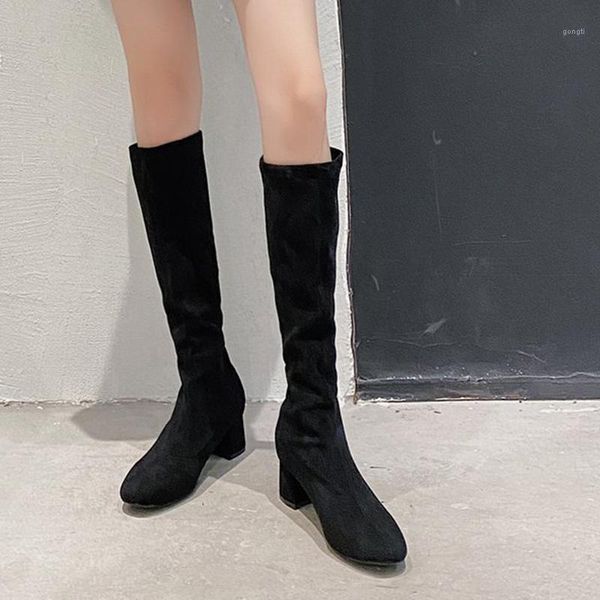 boots lucyever fashion square toe long knee high women elastic flock heels woman slim fit slip on winter shoes1, Black
boots lucyever fashion square toe long knee high women elastic flock heels woman slim fit slip on winter shoes1, Black