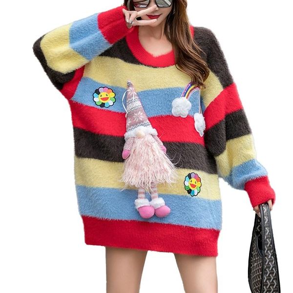 casual dresses korean fashion color blocked sweater women's stripe knitted wear long sleeve jumper, Black;gray
casual dresses korean fashion color blocked sweater women's stripe knitted wear long sleeve jumper, Black;gray