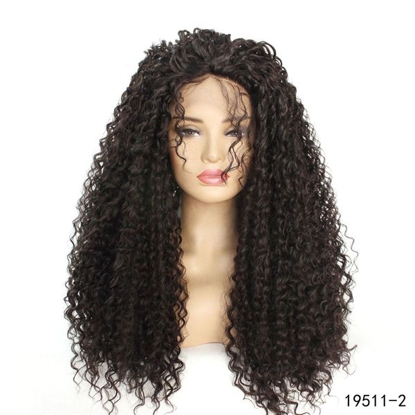 afro kinky curly synthetic lacefront wig 14~26 inches black 2# perruques de cheveux humains lace front wigs 19511-2, Black;brown
afro kinky curly synthetic lacefront wig 14~26 inches black 2# perruques de cheveux humains lace front wigs 19511-2, Black;brown