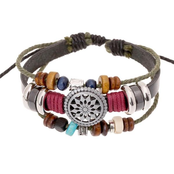 retro handmade men's punk bracelet sun flower fashion leather titanium charm bracelet ing, Golden;silver
retro handmade men's punk bracelet sun flower fashion leather titanium charm bracelet ing, Golden;silver