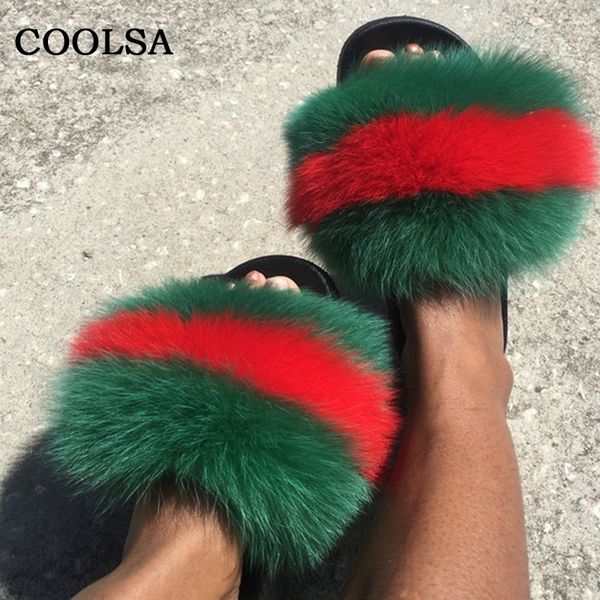real fox fur slides women fur slippers fluffy raccoon fur sandals flat indoor slippers female flip flops cute furry woman shoes t200411, Black
real fox fur slides women fur slippers fluffy raccoon fur sandals flat indoor slippers female flip flops cute furry woman shoes t200411, Black