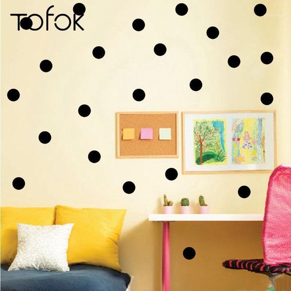 tofok 54pcs/set black polka dot wall sticker furniture mural decals kids room heart polka dots diy fashion home decoration1
tofok 54pcs/set black polka dot wall sticker furniture mural decals kids room heart polka dots diy fashion home decoration1