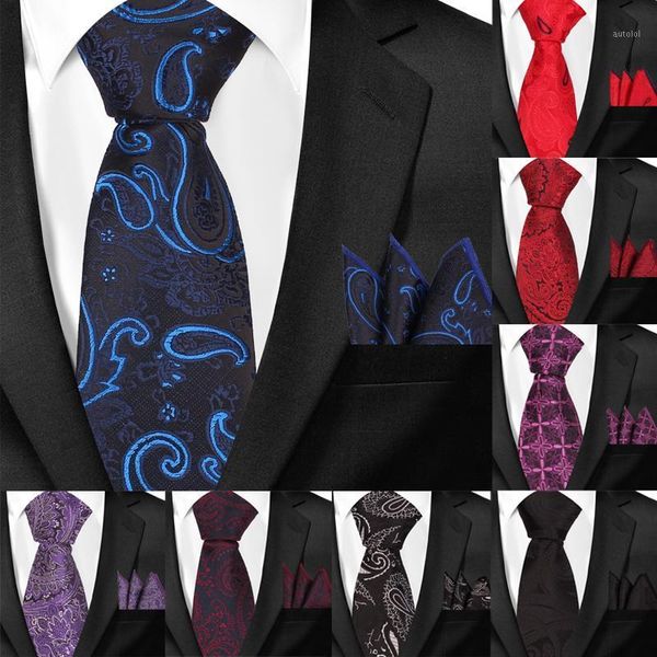 new men ties paisley classic neckties and hanky set for men formal floral skinny tie for wedding party jacquard groom neck ties1, Black;gray
new men ties paisley classic neckties and hanky set for men formal floral skinny tie for wedding party jacquard groom neck ties1, Black;gray