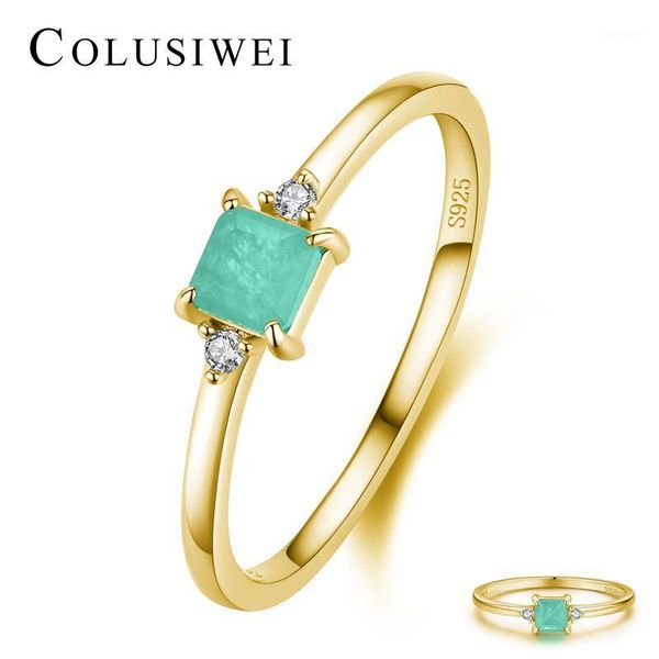 colusiwei luxury classic 925 sterling silver 4 prong paraiba tourmaline square ring for women fashion wedding engagement jewelry1, Golden;silver
colusiwei luxury classic 925 sterling silver 4 prong paraiba tourmaline square ring for women fashion wedding engagement jewelry1, Golden;silver
