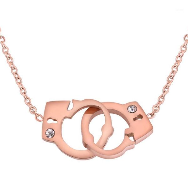 stainless steel rose gold handcuffs pendant necklace infinity interlocking circle handcuff charm necklace1, Silver
stainless steel rose gold handcuffs pendant necklace infinity interlocking circle handcuff charm necklace1, Silver