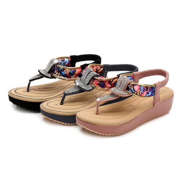 dress shoes 2021 fashion sandals women summer flat comfortable women's round head rhinestone ethnic style, Black
dress shoes 2021 fashion sandals women summer flat comfortable women's round head rhinestone ethnic style, Black