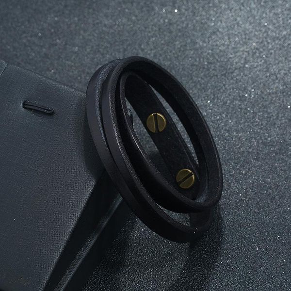 bangle geometric accessories combination leather men's bracelet classic multi-layer luxury style for handsome boys gift, Black
bangle geometric accessories combination leather men's bracelet classic multi-layer luxury style for handsome boys gift, Black